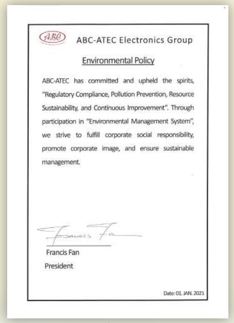 Enviromental Policy