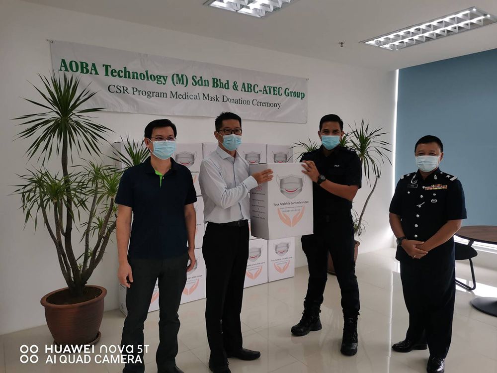 ABC-ATEC Group announces the medical mask donation to Malaysian ABC-ATEC Group announces the medical mask donation to Malaysian