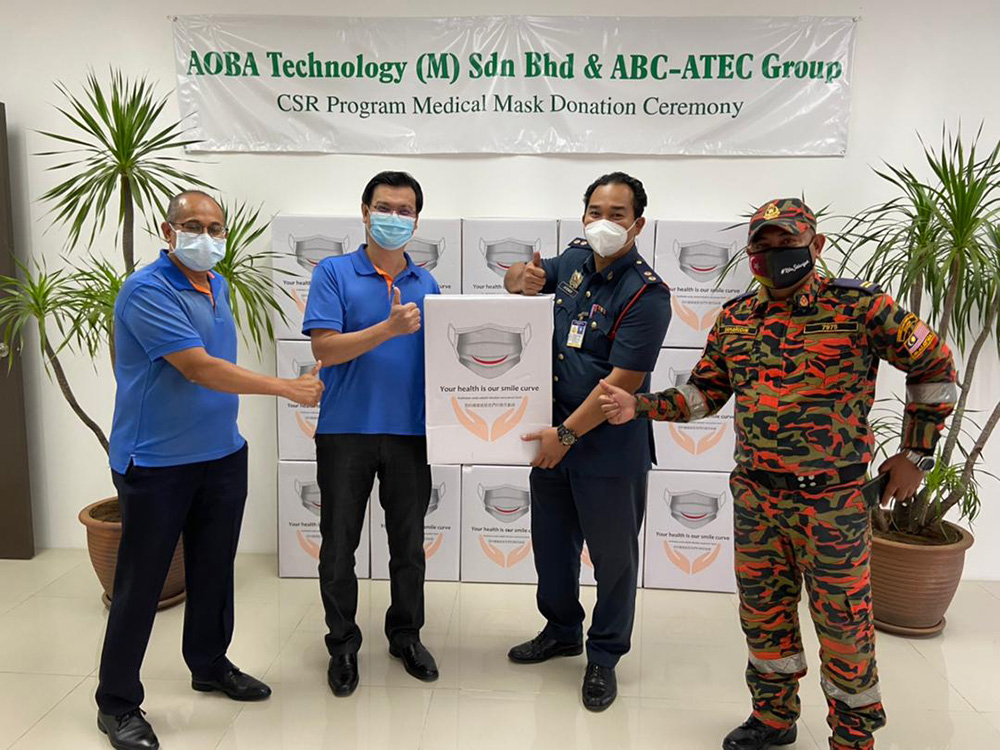 ABC-ATEC Group announces the medical mask donation to Malaysian ABC-ATEC Group announces the medical mask donation to Malaysian